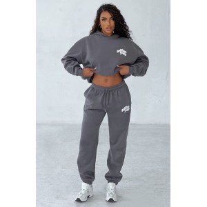 Studio Hoodie - Charcoal/White