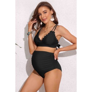 serena scallop bikini top