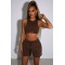 Cora Luxe Shorts - Chocolate