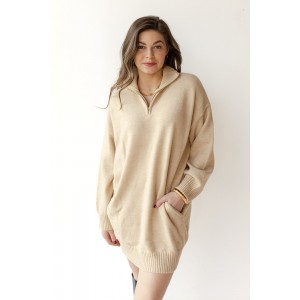 hadleigh half zip sweater dress