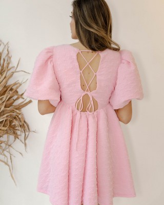bubble gum mini dress