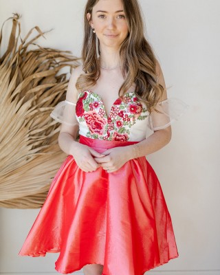 be there in a mini, dress