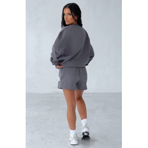 Studio Sweater - Charcoal/White