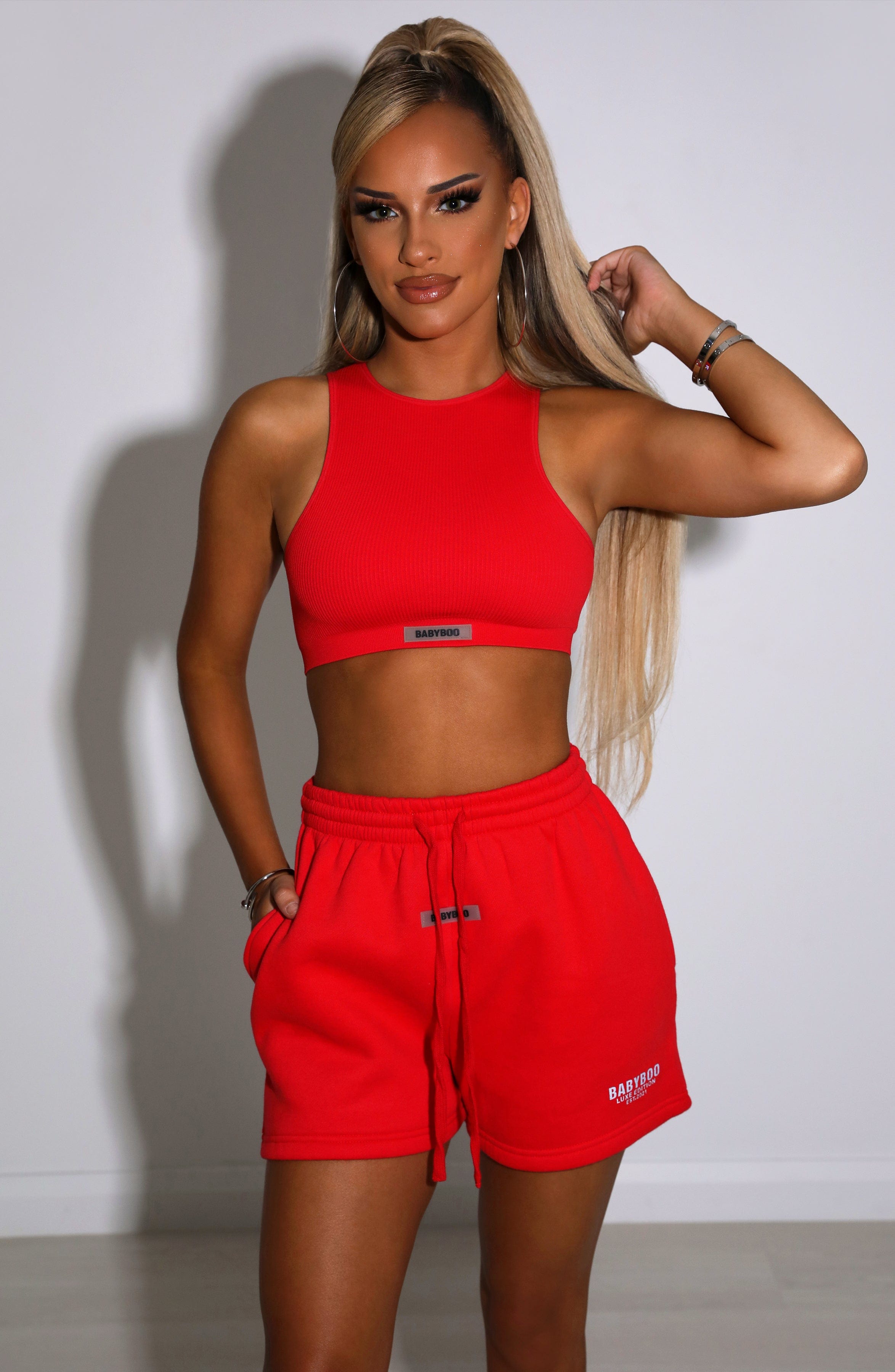Jae Luxe Crop - Red Jae Luxe Crop - Red