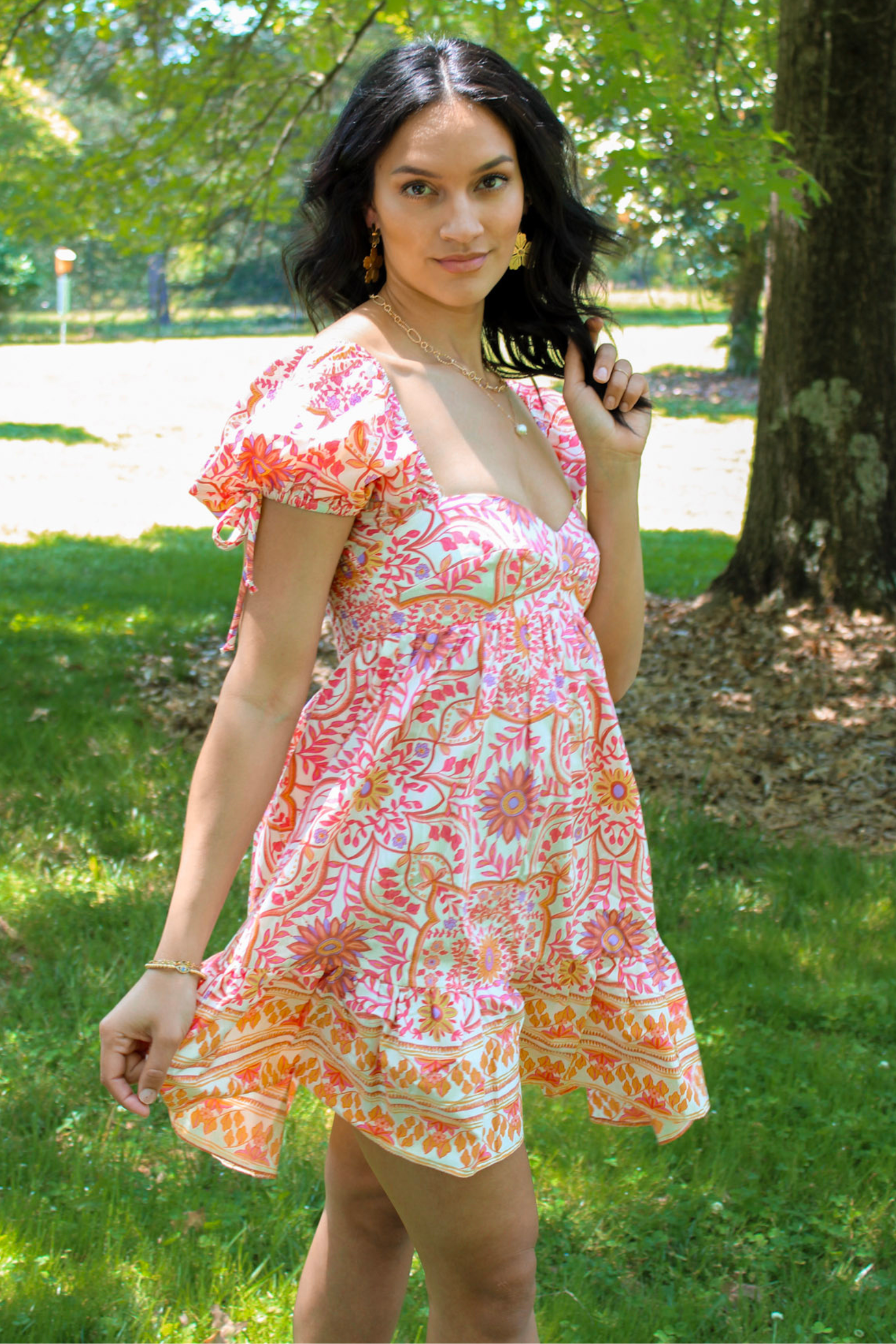 Sun Kissed Puff Sleeve Mini Dress Sun Kissed Puff Sleeve Mini Dress