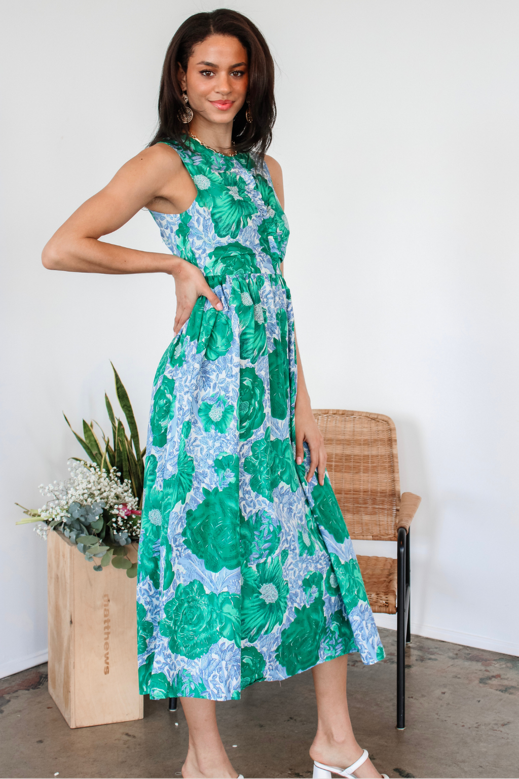 My Love Grows Floral Midi Dress My Love Grows Floral Midi Dress