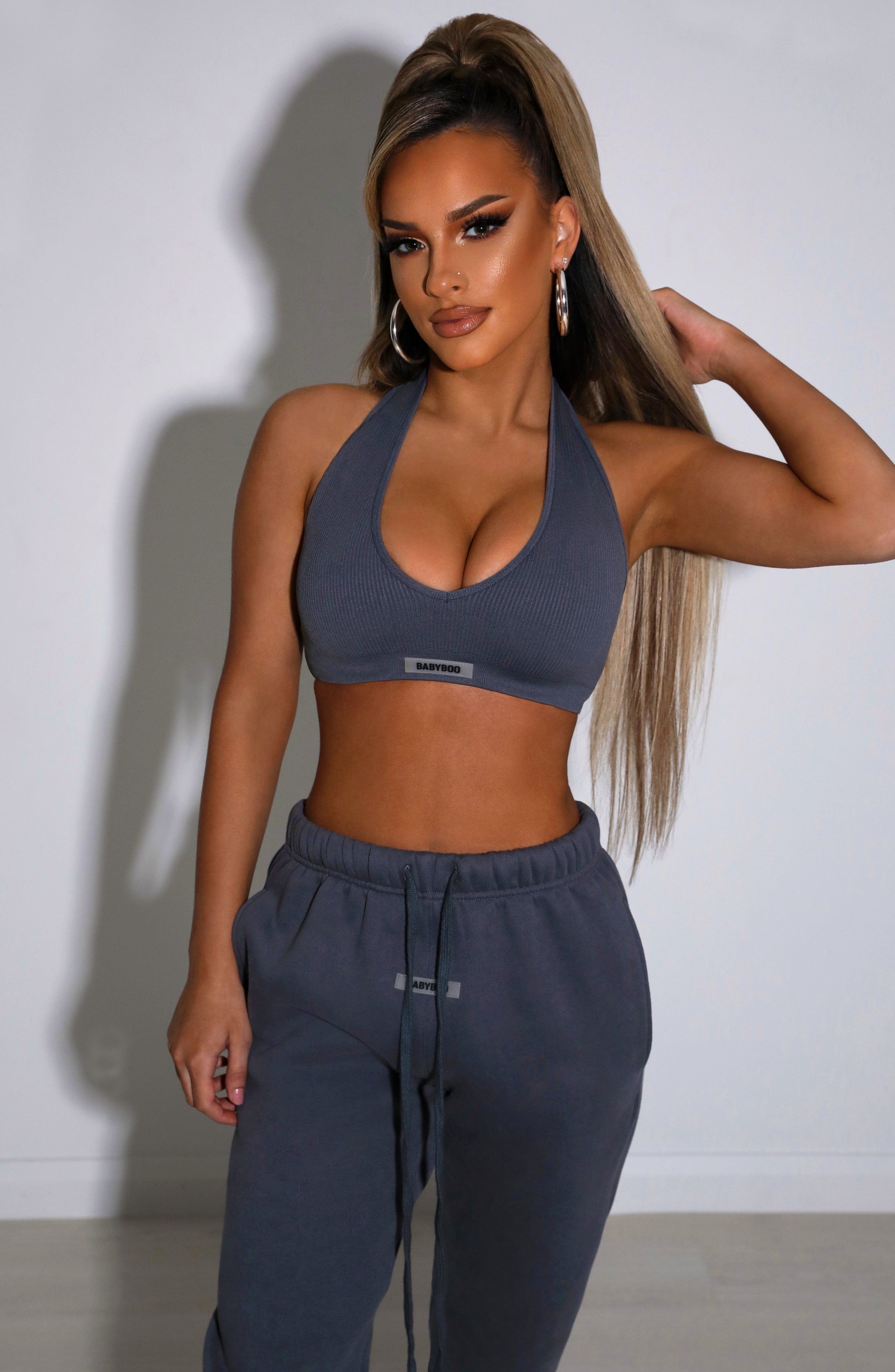 Kami Luxe Crop - Charcoal Kami Luxe Crop - Charcoal