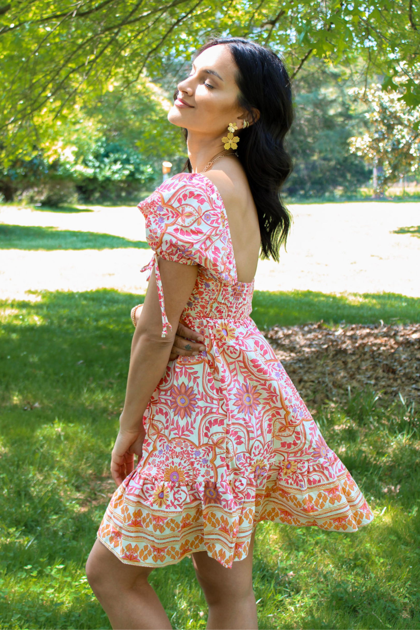 Sun Kissed Puff Sleeve Mini Dress Sun Kissed Puff Sleeve Mini Dress