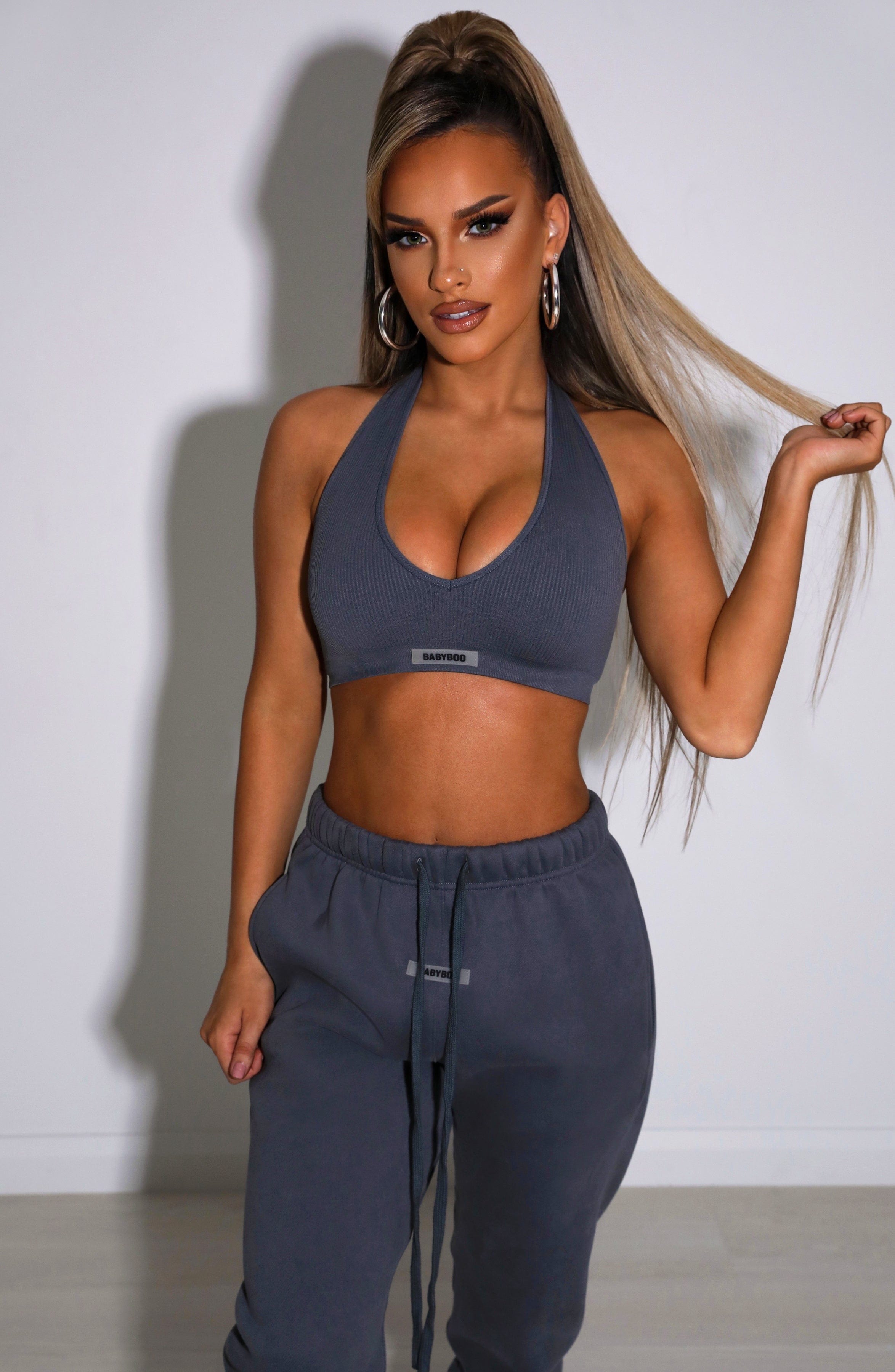 Kami Luxe Crop - Charcoal Kami Luxe Crop - Charcoal