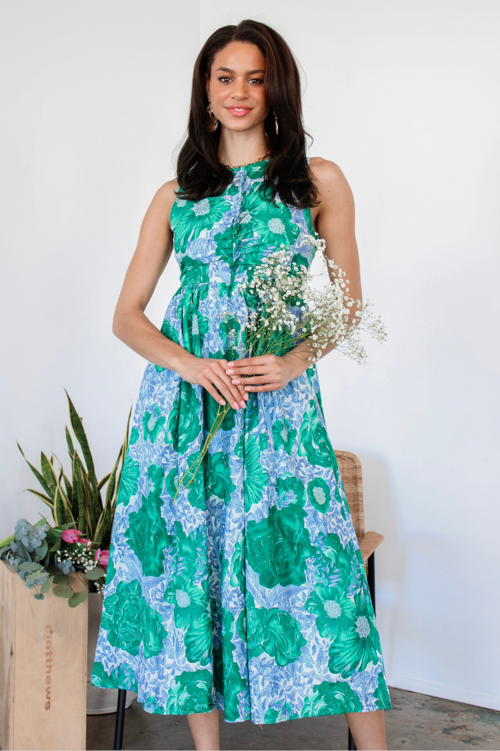 My Love Grows Floral Midi Dress My Love Grows Floral Midi Dress