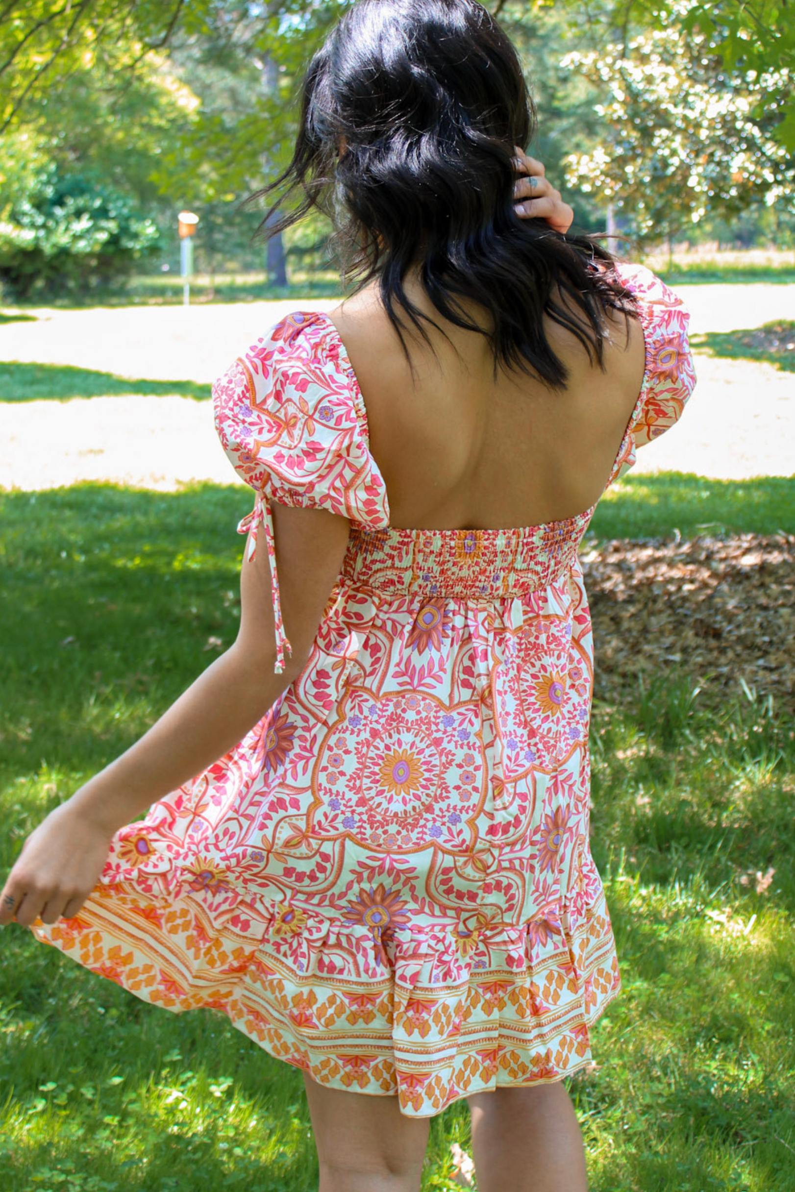 Sun Kissed Puff Sleeve Mini Dress Sun Kissed Puff Sleeve Mini Dress
