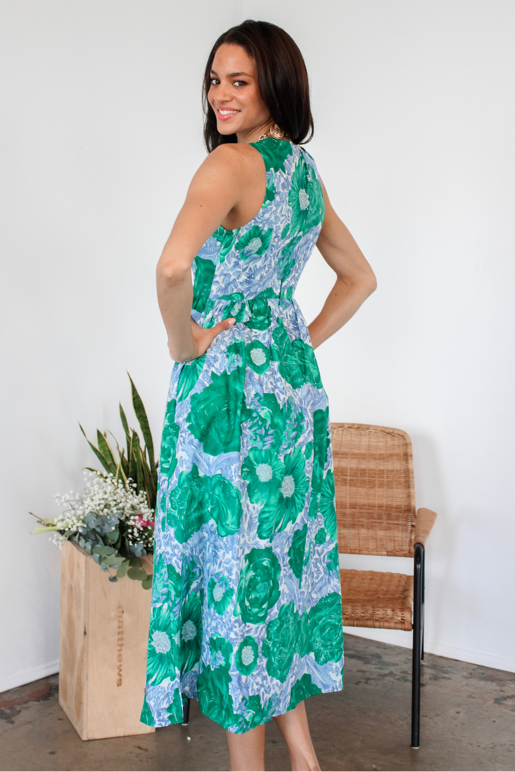 My Love Grows Floral Midi Dress My Love Grows Floral Midi Dress